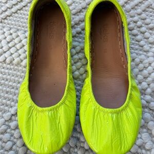 Tieks Pop Neon Yellow Ballet Flats